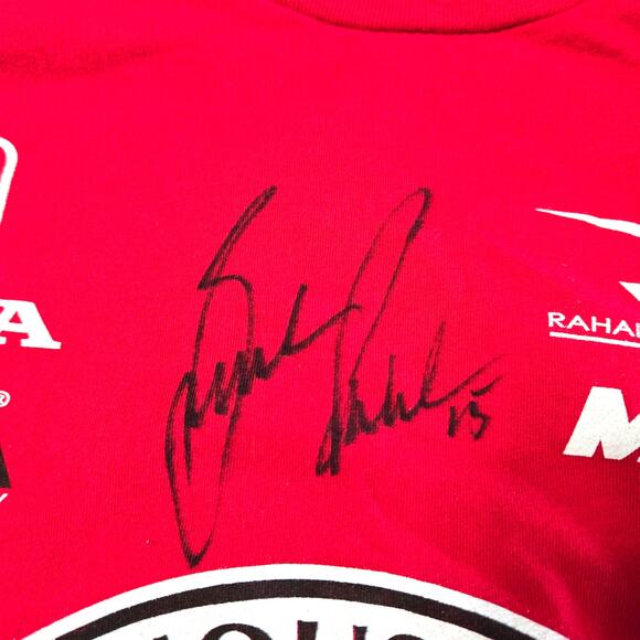 Autograph Sz 2XL Graham Rahal #15 F1 RLL Racing T-Shirt - Picture 3 of 9